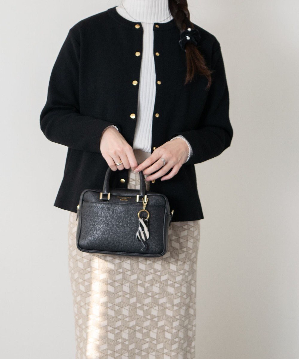 INTER-CHAUSSURES 【ANDREA CARDONE】ネコ型レザーキーチャーム 