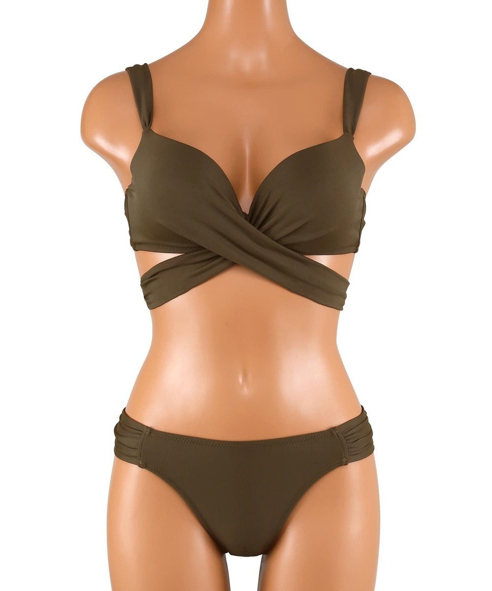 San-ai Resort（三愛水着楽園） 【WEB限定商品】ワコール共同開発 ノンワイヤーなのにぷっくり美胸を作る【ダブルアップ】　クロスビキニ M1/M2/L1　　【San-ai Resort（サンアイリゾート）】 