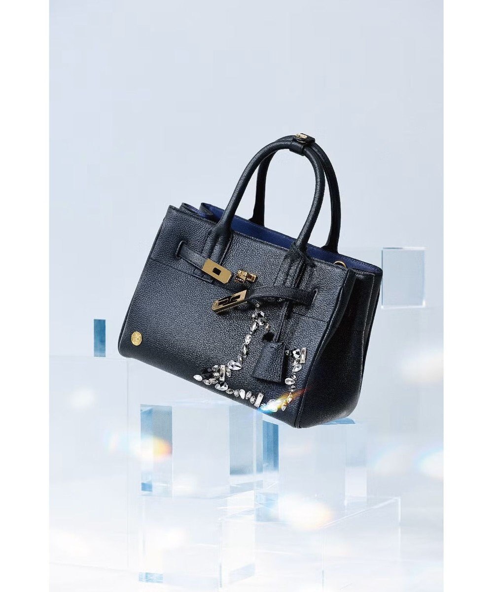 A.D.M.J. 【牛革】スパニッシュレザー / ステラソーイング前金具付トート24cm(Dカン＋) 