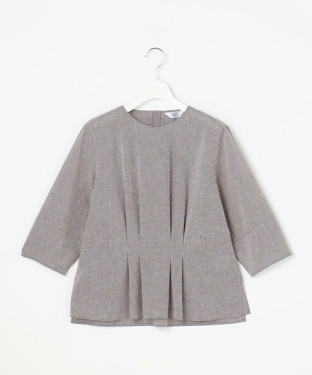 J.PRESS LADIES S リネンminiチェック プルオーバー ブラウス 