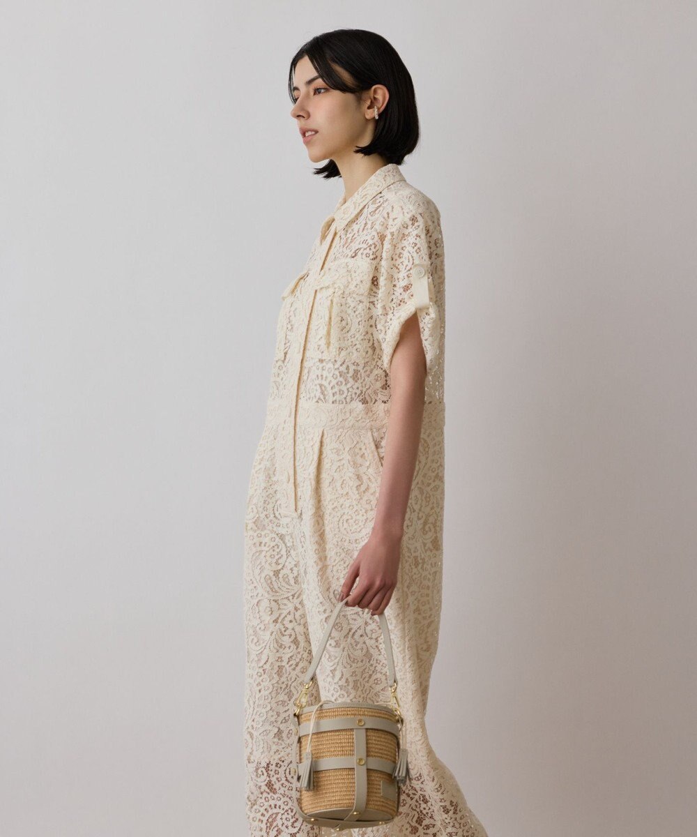 GRACE CONTINENTAL コードレースジャンプスーツ 