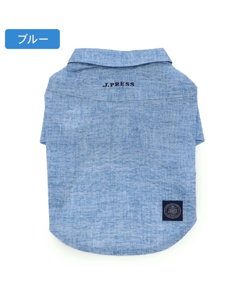 PET PARADISE J.PRESS 杢 ウェーブシャツ 《水色》 小型犬 