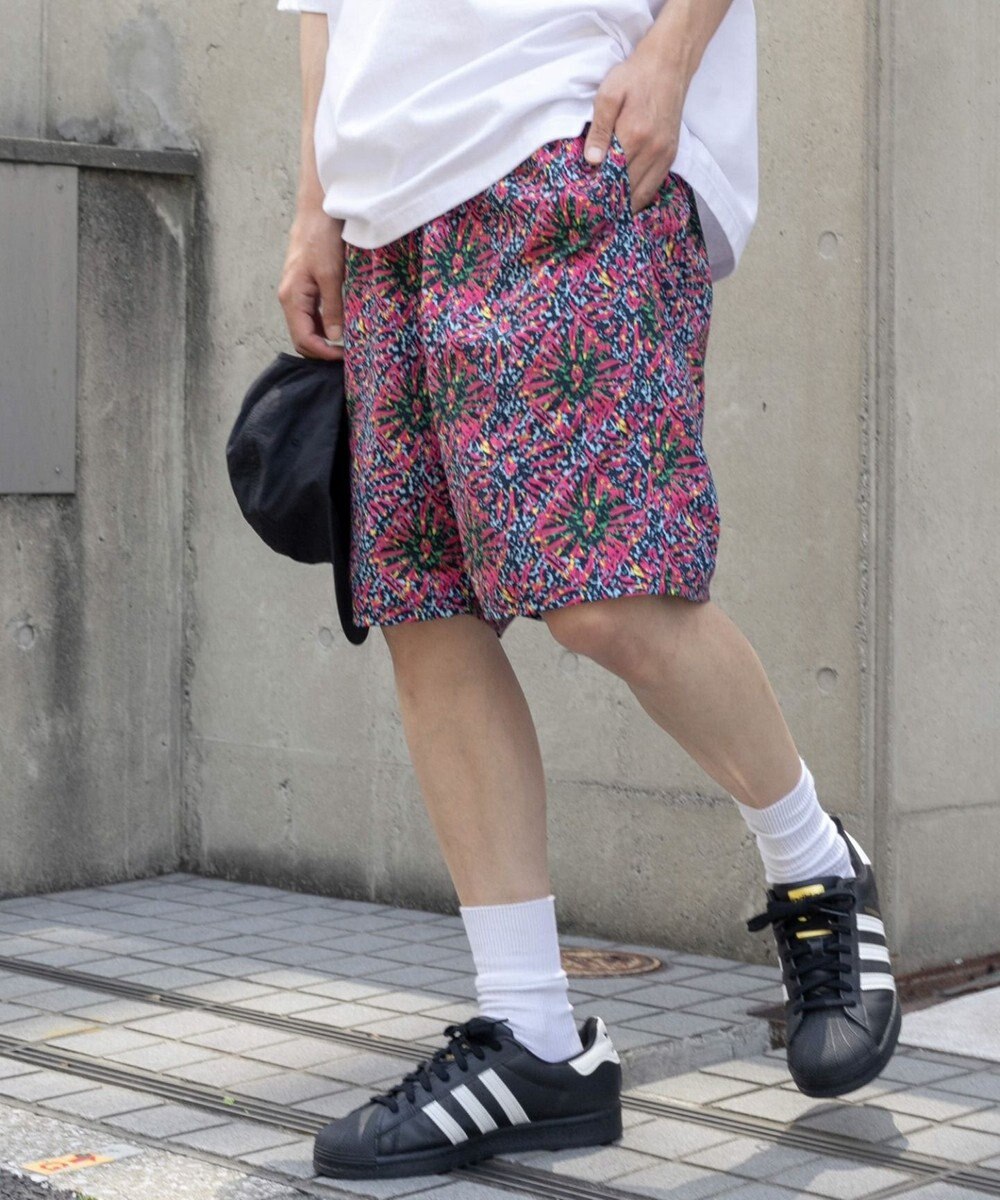 WEGO 【ウエストゴム】パターンナイロンイージーショーツ 