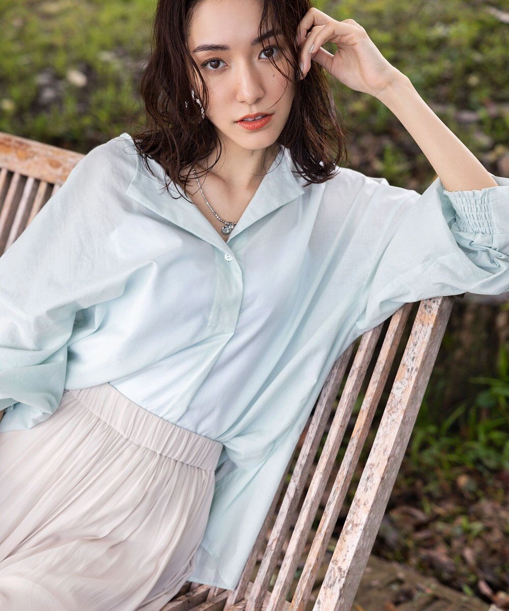 組曲 【ウエストゴム・WEB限定】シアープリーツライクシフォン パンツ 