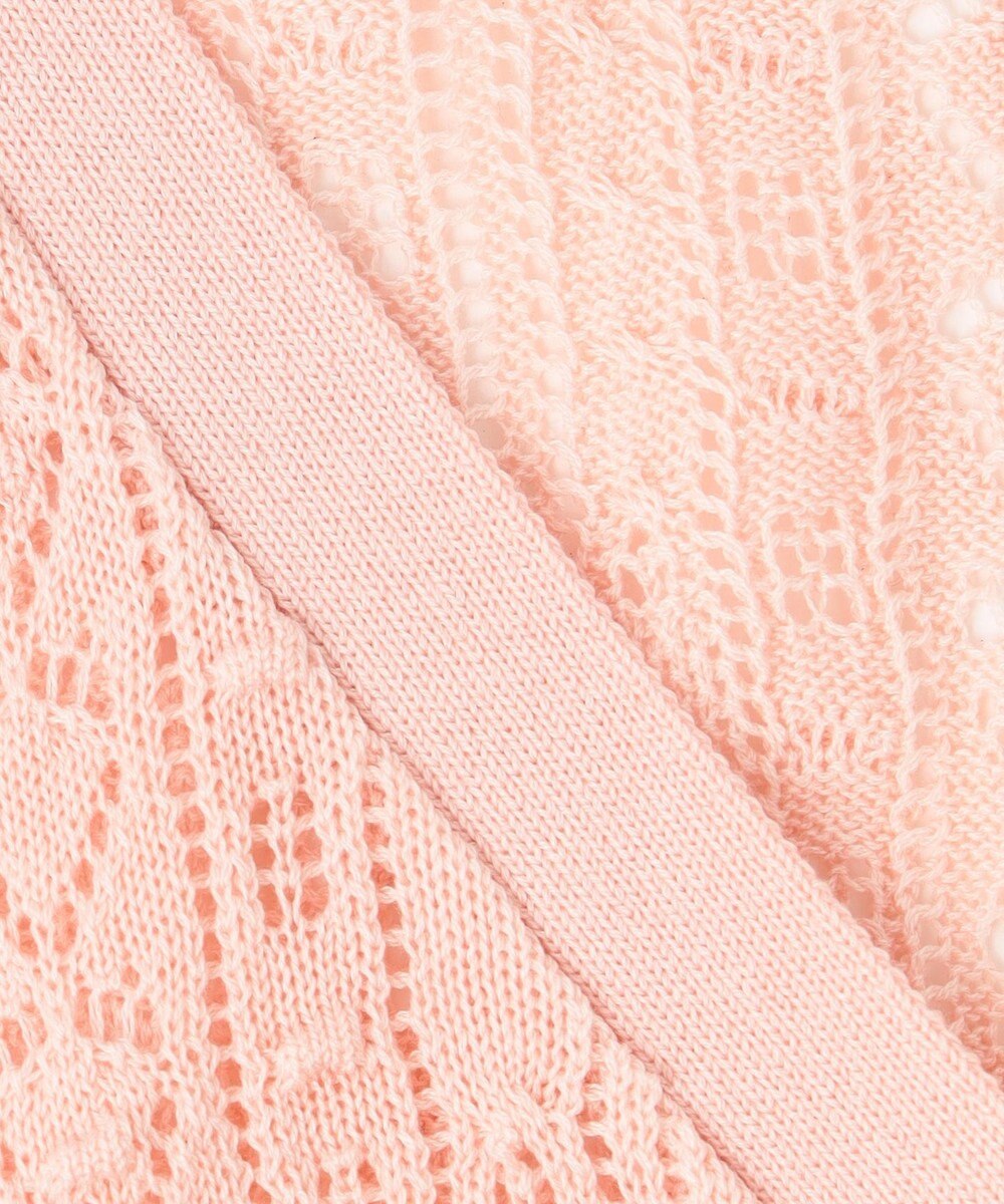 Feroux 【ご好評につき今季も登場！・洗える】透かし編み カーディガン 