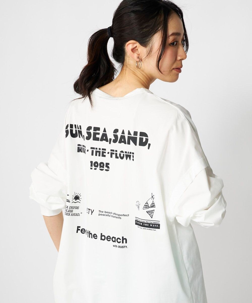 OP／FILA 【RUSTY】らくティブ｜プリント長袖Tシャツ 