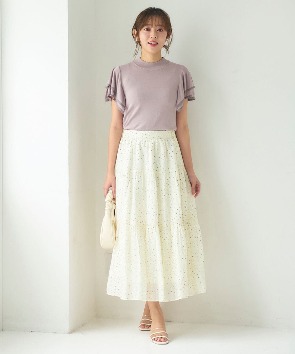 Feroux ドットティアード スカート 