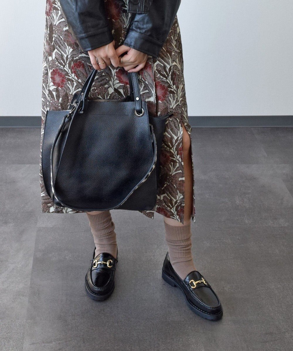 INTER-CHAUSSURES 【RIPANI】レザーハンドバッグ 