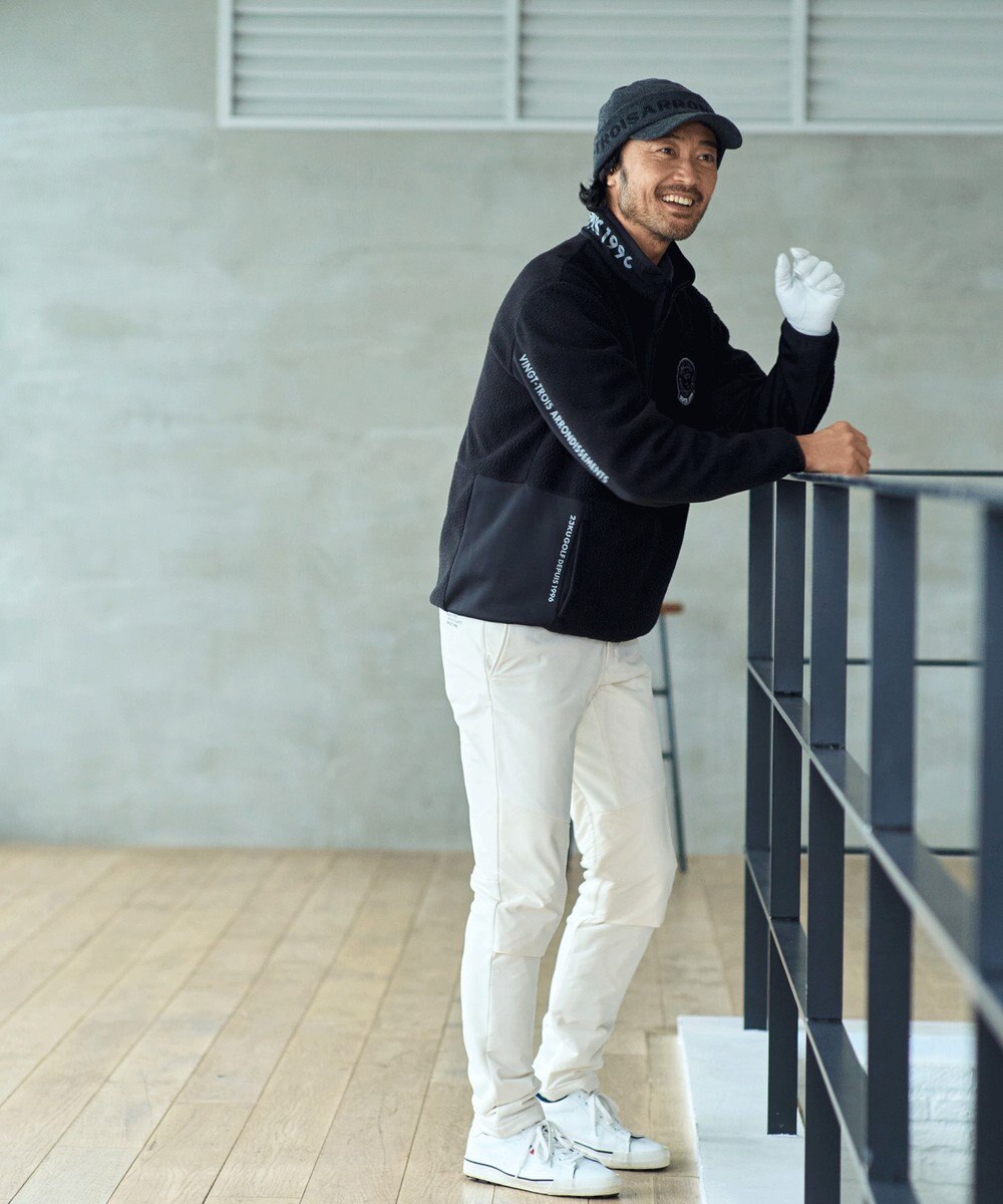 23区GOLF 【MEN】ボアフリースプルオーバー 