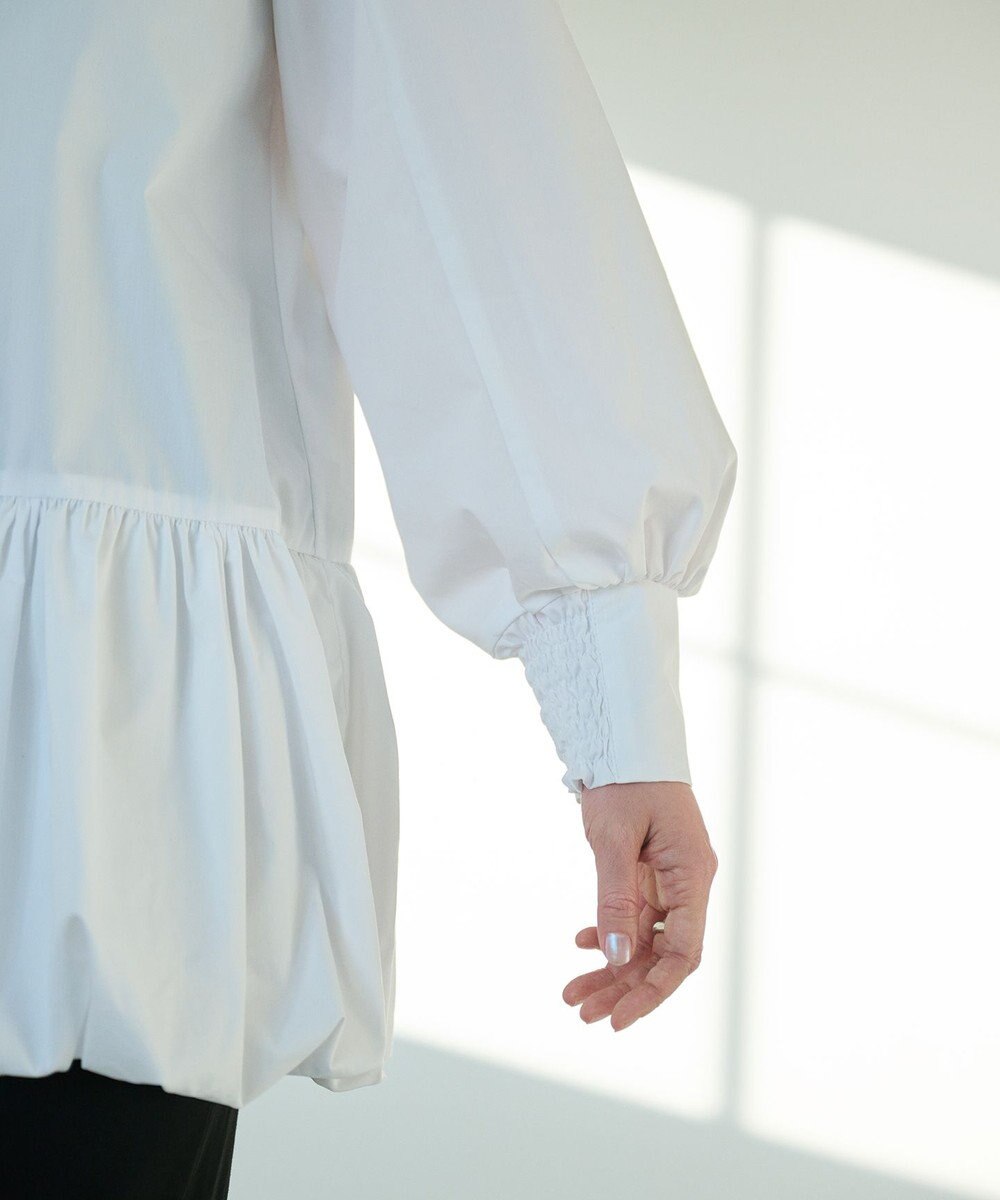 #Newans バルーンヘムブラウス 