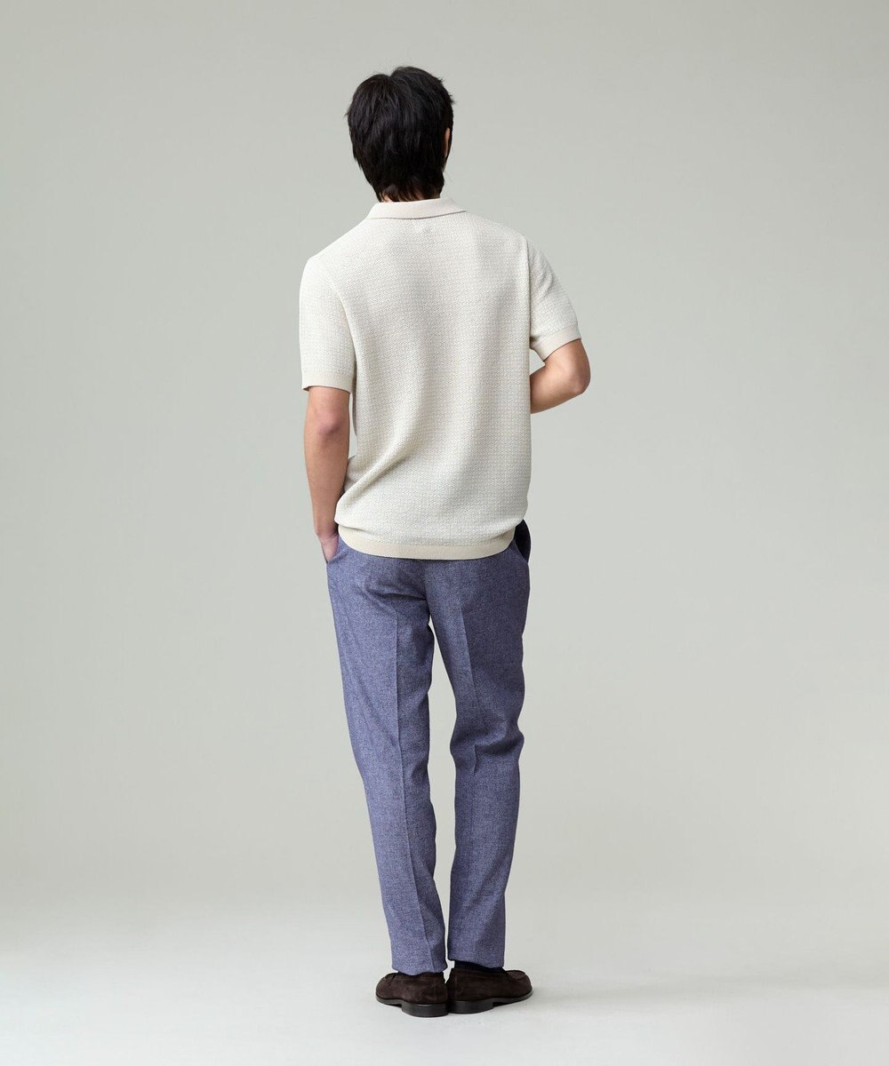 J.PRESS MEN 【HTBRID LINEN】スキッパーニット ポロシャツ 