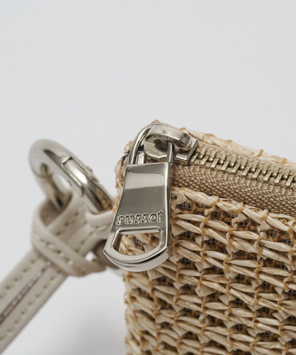 russet ナイロンラフィアスクエアマルチケース(Z-319) 