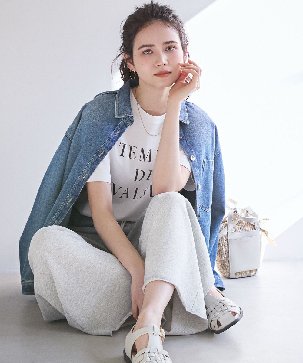 23区 【SLOW/一部店舗限定】MVSコットン  ロゴTシャツ 