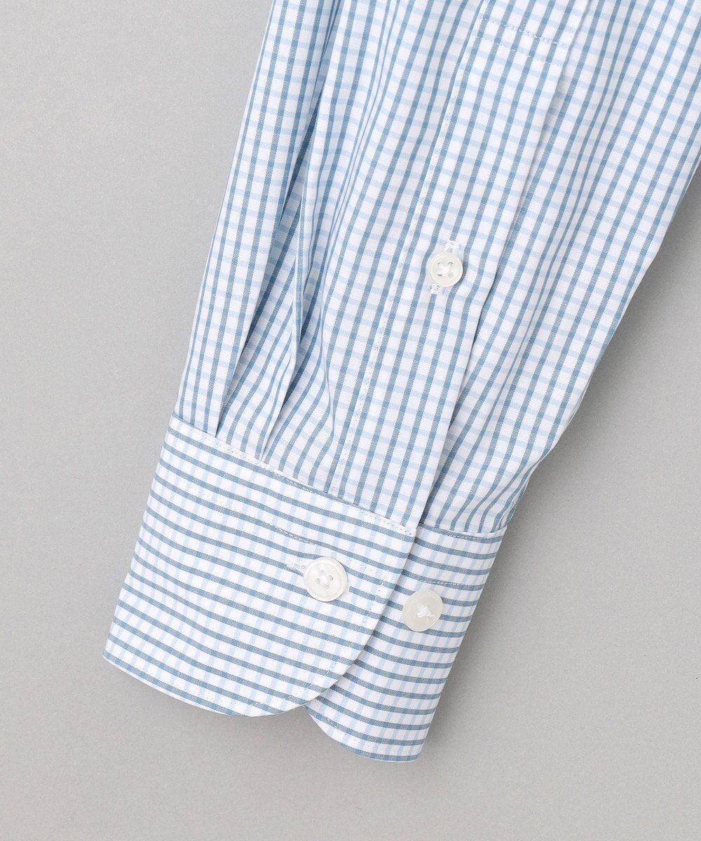 GOTAIRIKU 【形態安定】PREMIUMPLEATS_スモールワイドカラー 通年ドレスシャツ（チェック） 