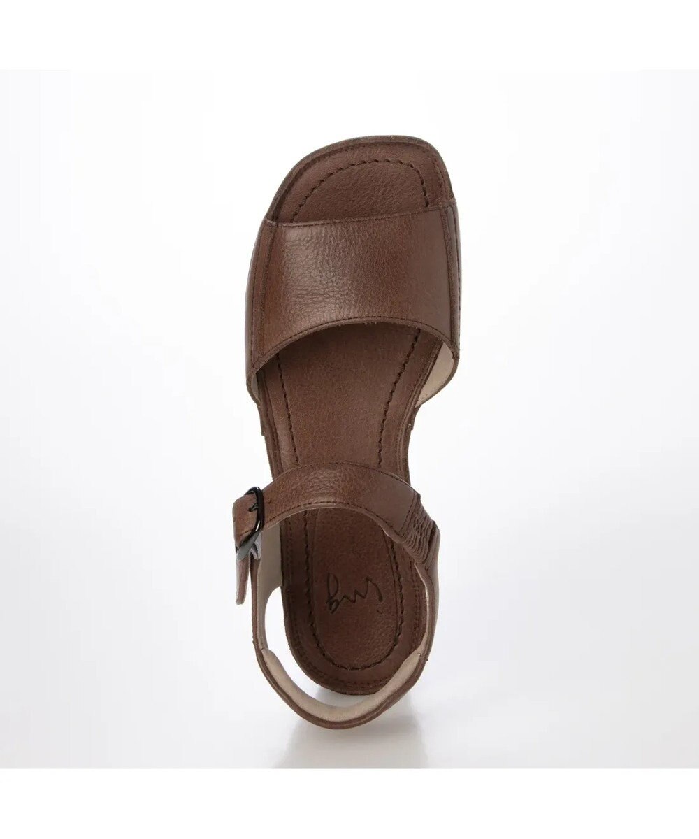 ing <ing>【WEB限定】【サスティナブル】ウエッジヒールレザーサンダル 