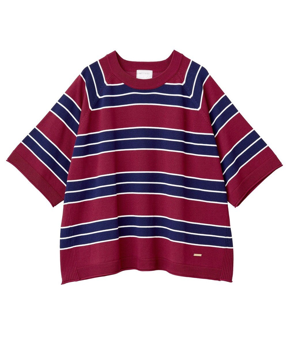 Green Parks トレーナー風ニットプルオーバー 