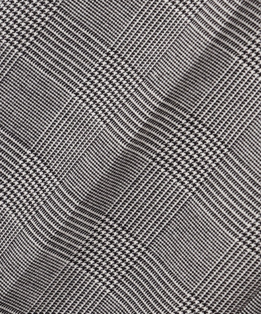 23区 【洗える】ウォームストレッチ チェック テーパード パンツ 