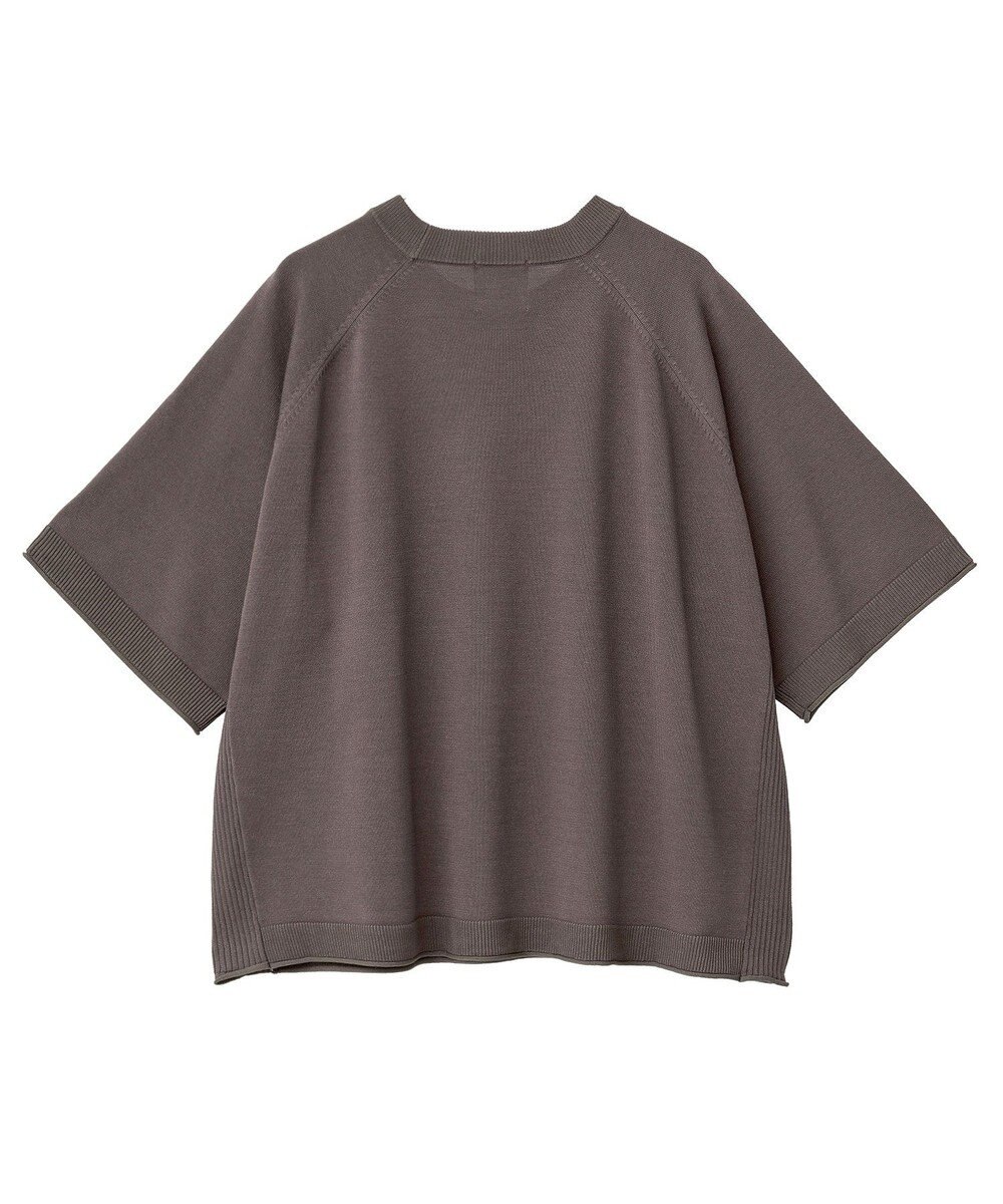 Green Parks トレーナー風ニットプルオーバー 