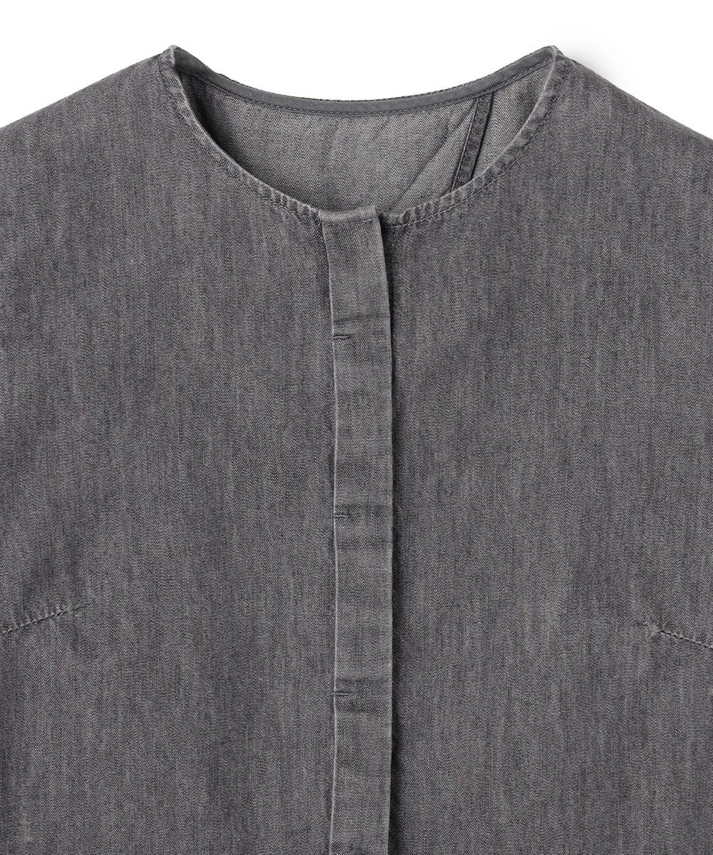 uncrave ライトデニム パフスリーブブラウス 