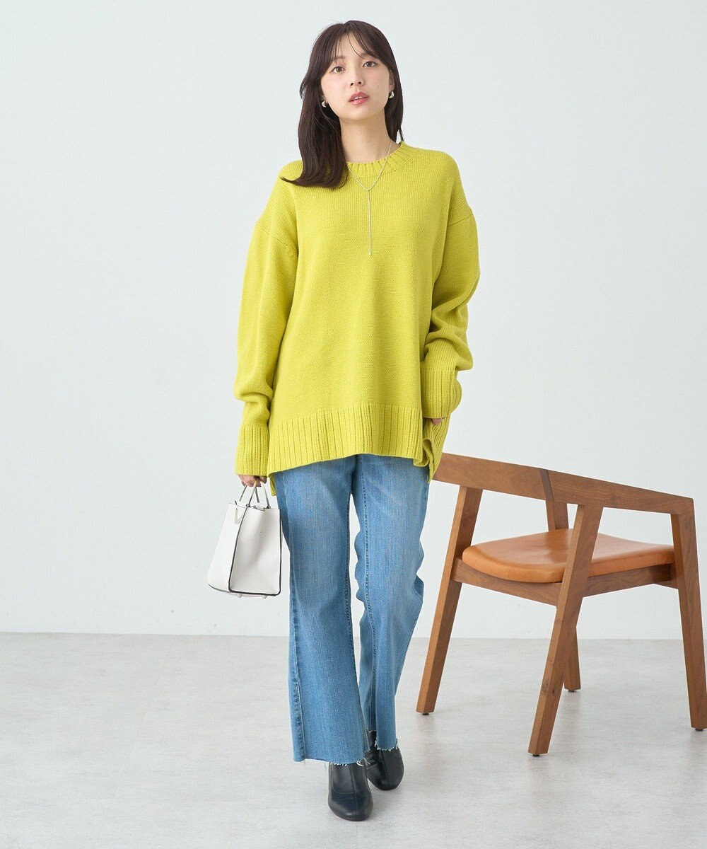 earth music&ecology ウォッシャブルスリットチュニック 