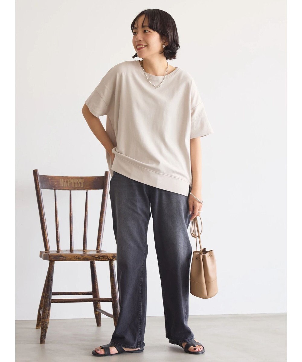 AMERICAN HOLIC 接触冷感裾切り替えカットプルオーバー 