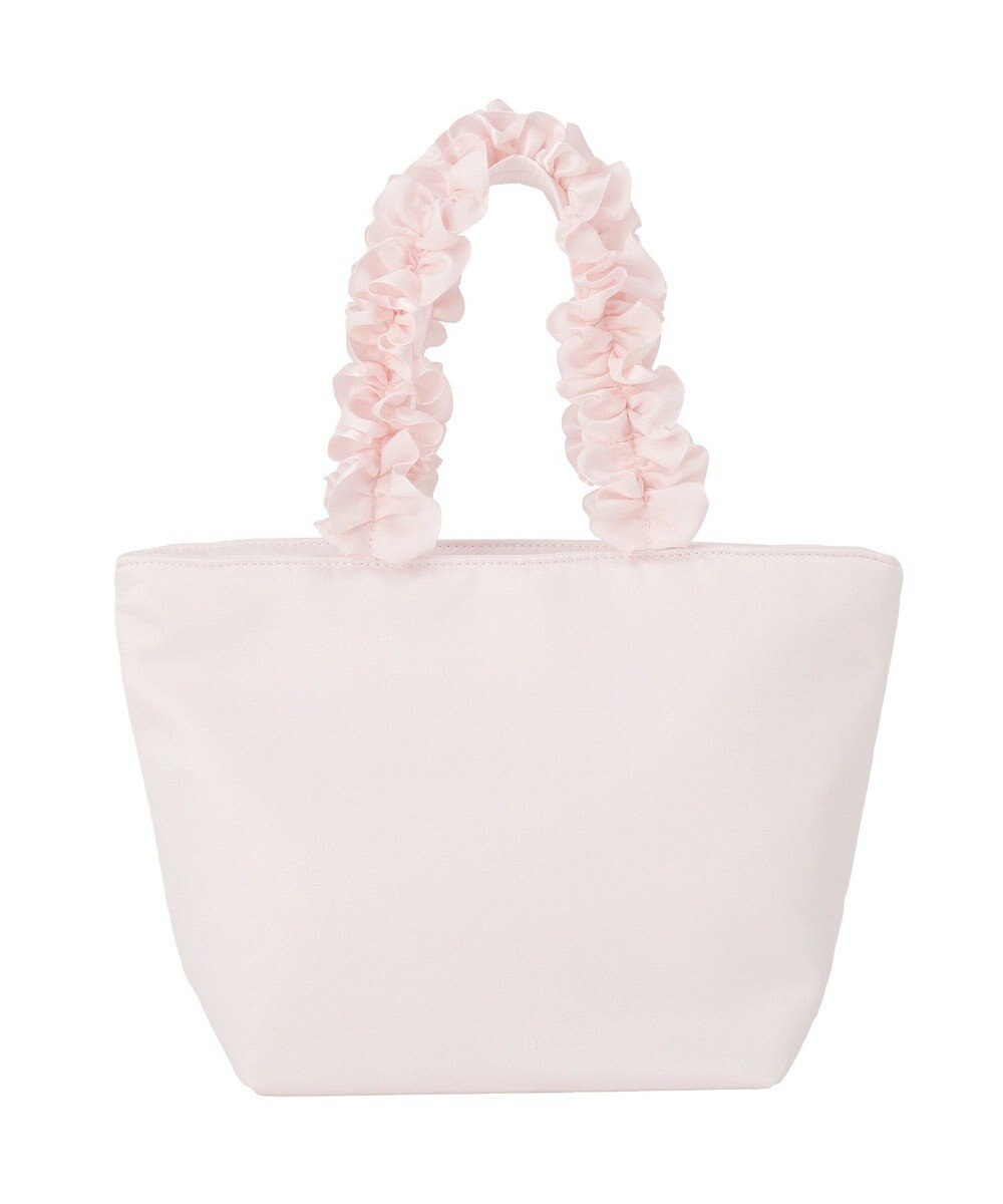 Maison de FLEUR ブランドロゴフリルハンドルトートSバッグ 