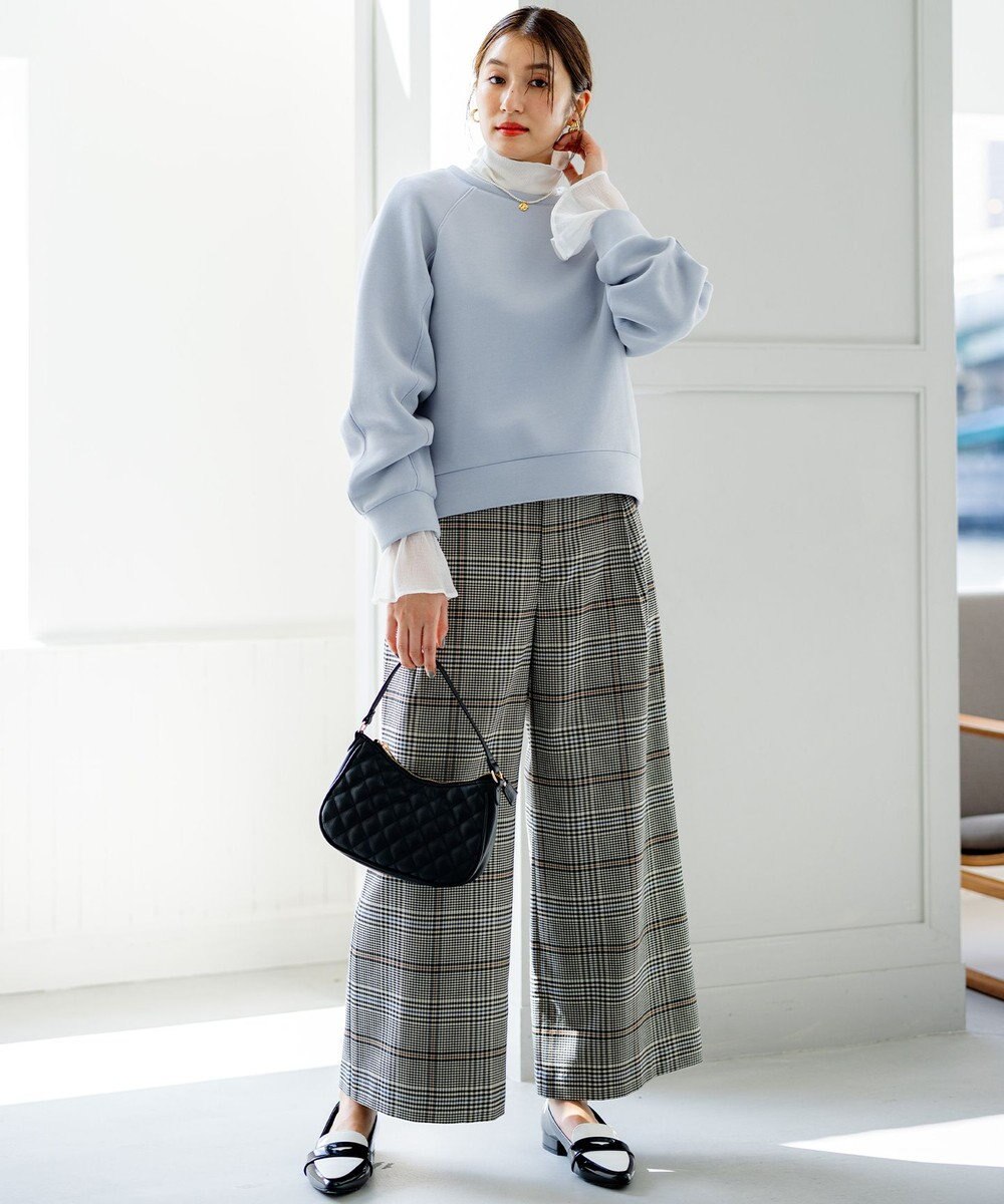 組曲 【洗える】フライスタートルネック カットソー 