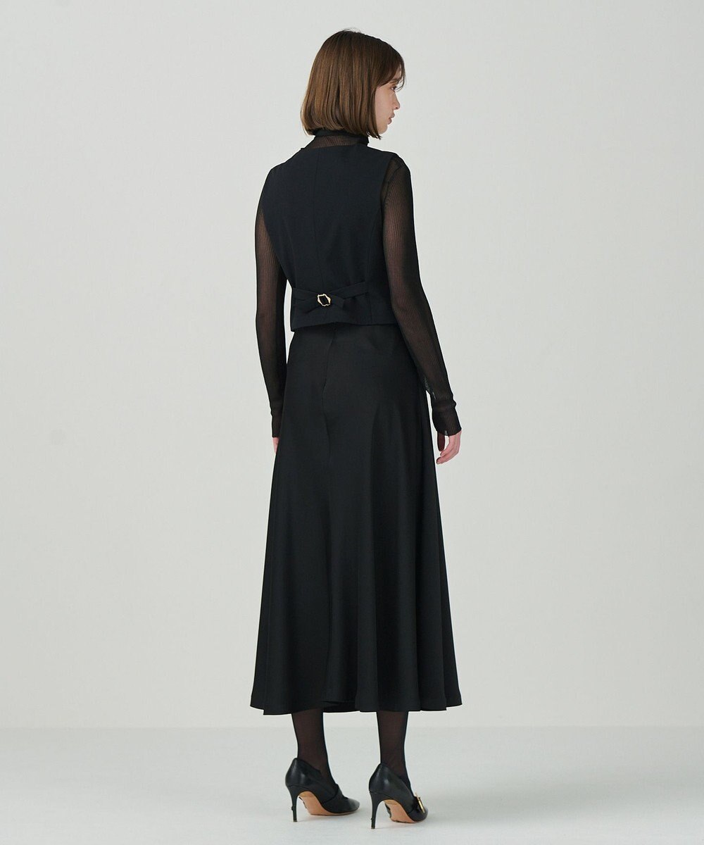 GRACE CONTINENTAL サテンコンビジレワンピース 