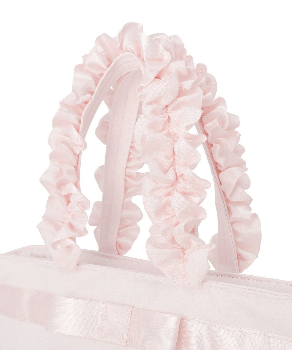 Maison de FLEUR ブランドロゴフリルハンドルトートSバッグ 