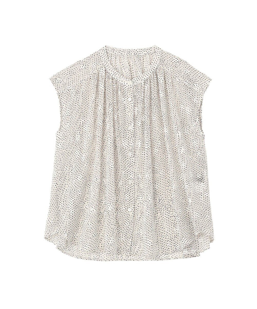 YECCA VECCA シアードット柄ブラウス 