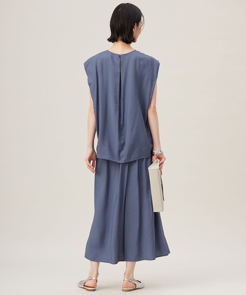 自由区 【セットアップ対応・接触冷感・UVケア・洗える】エアリーツイルキュロット パンツ 