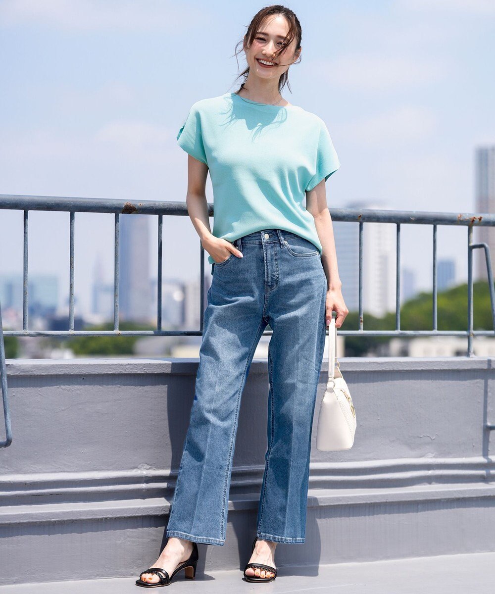 ANY SIS 【接触冷感・UVカット・洗える】ビューティクール フレンチ ニットＴ 