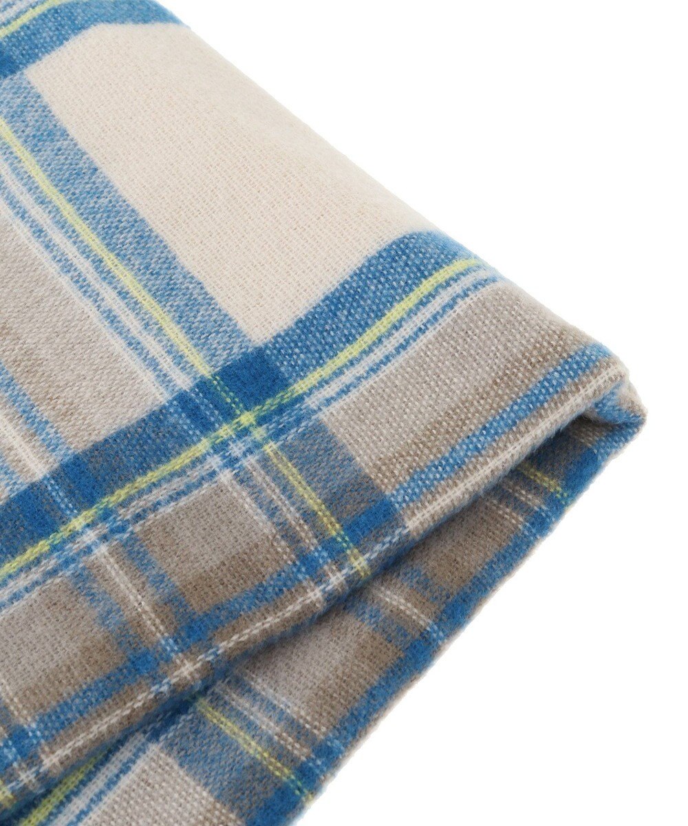 Green Parks カシミヤライクチェックストール 