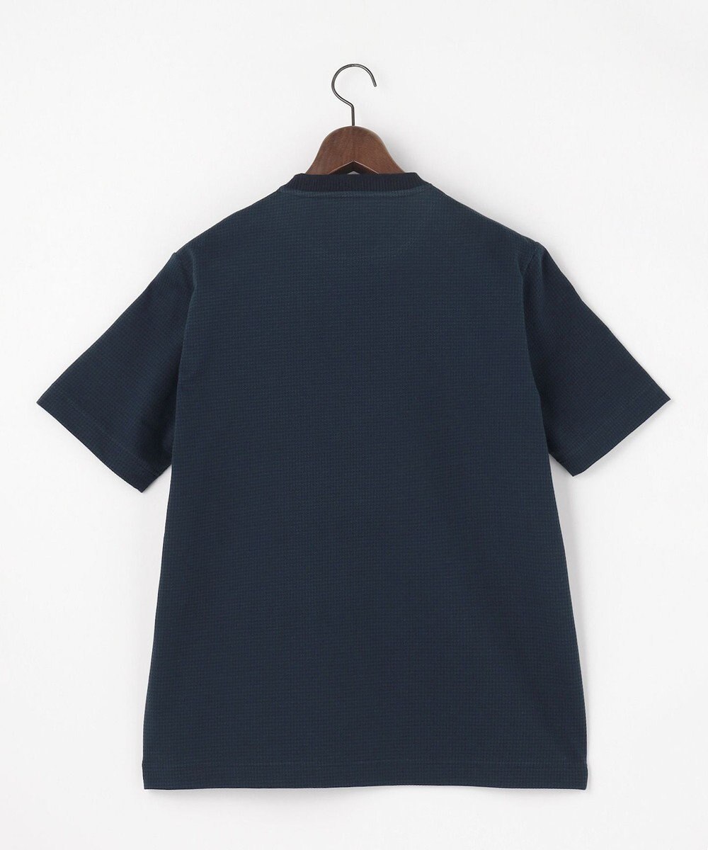 JOSEPH ABBOUD 【オーガニックコットン使用・MADE IN JAPAN】千鳥ジャカード Tシャツ 