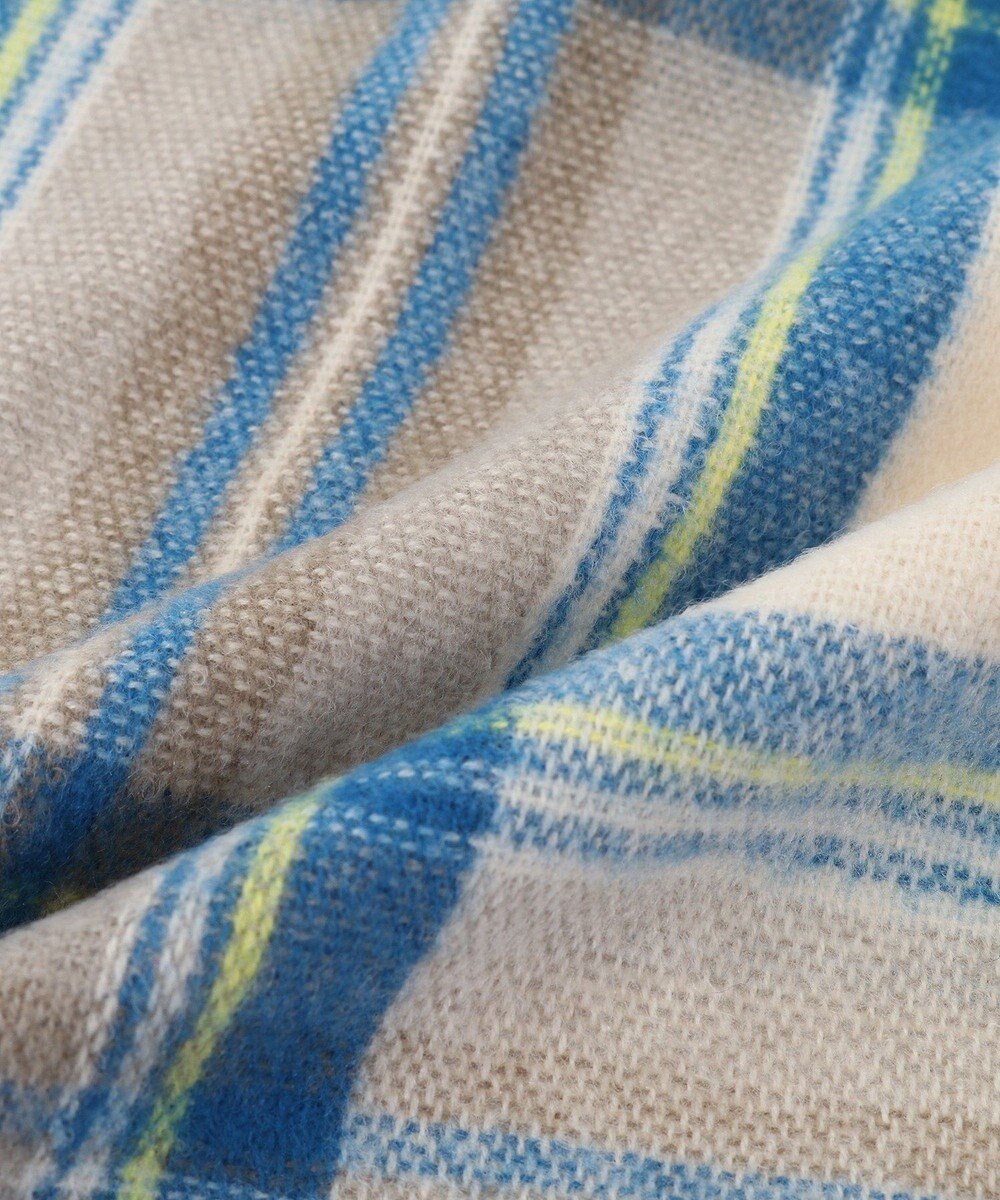 Green Parks カシミヤライクチェックストール 