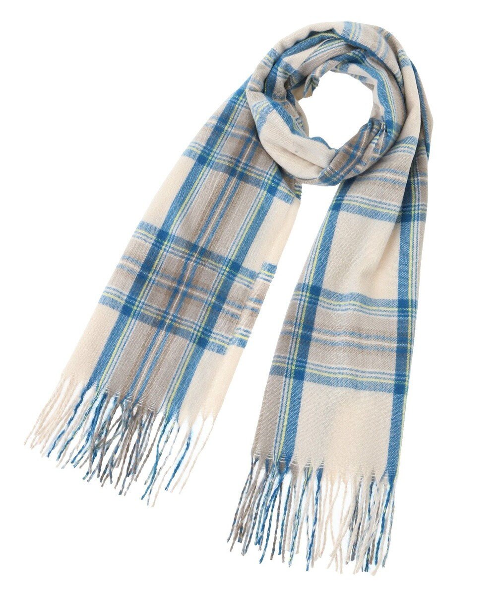 Green Parks カシミヤライクチェックストール 