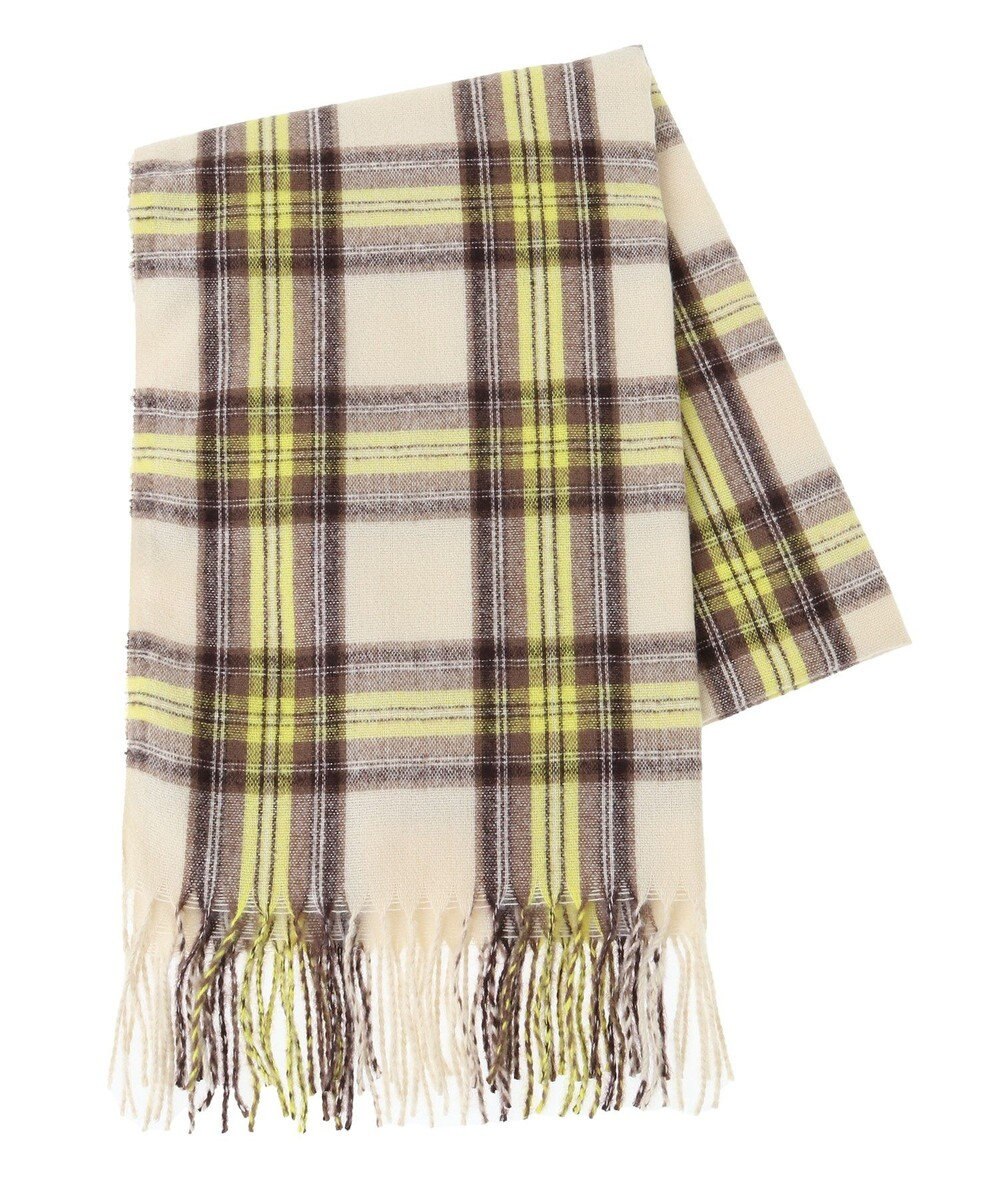 Green Parks カシミヤライクチェックストール 