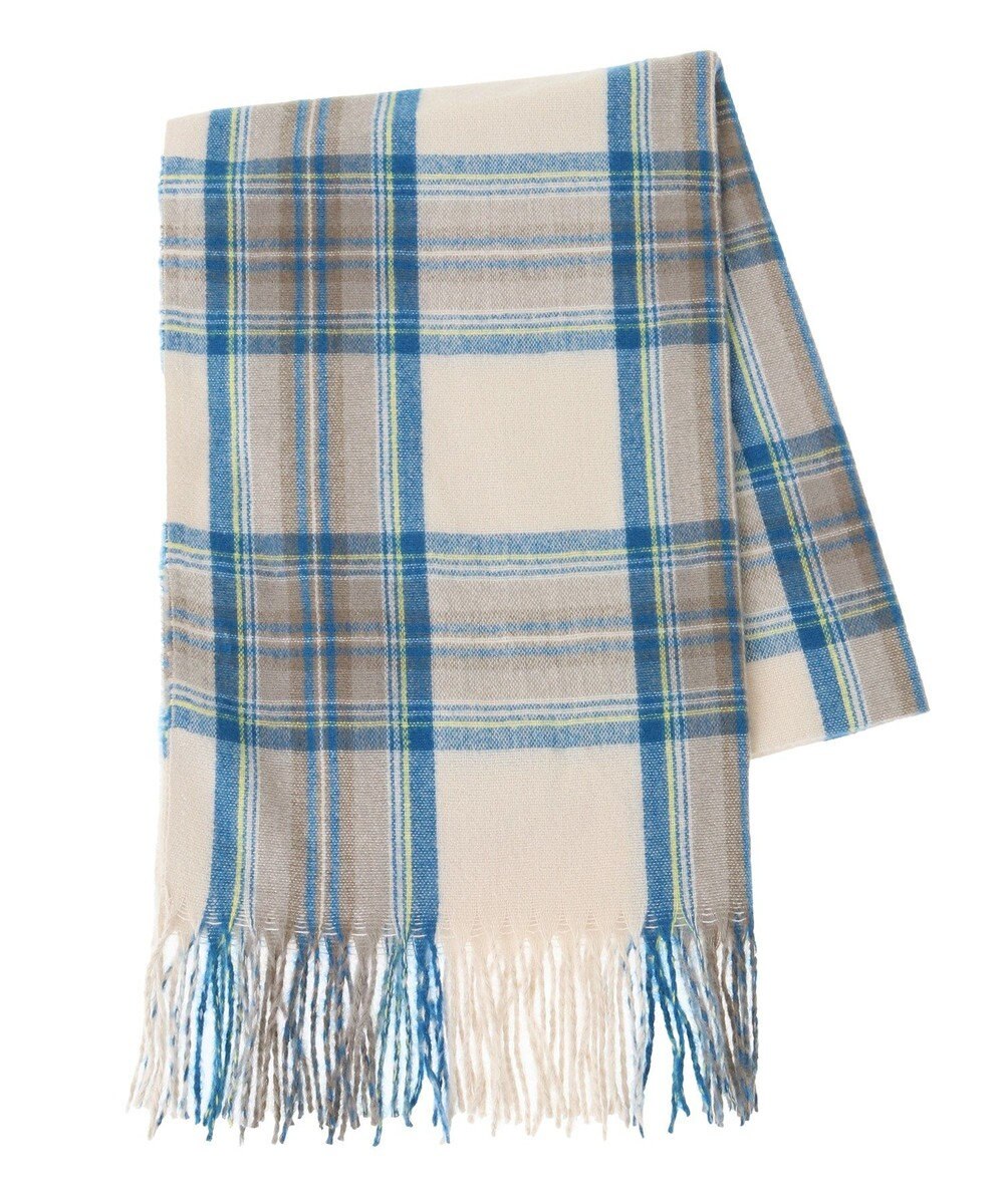 Green Parks カシミヤライクチェックストール 