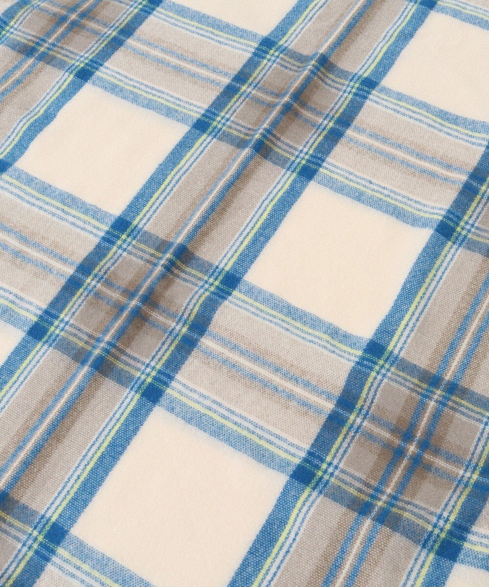 Green Parks カシミヤライクチェックストール 