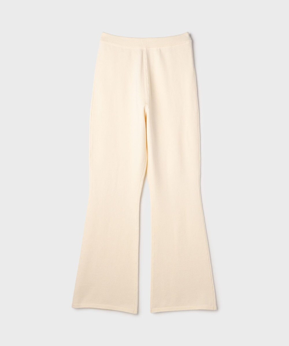 GRACE CONTINENTAL スウェットライクニットパンツ 