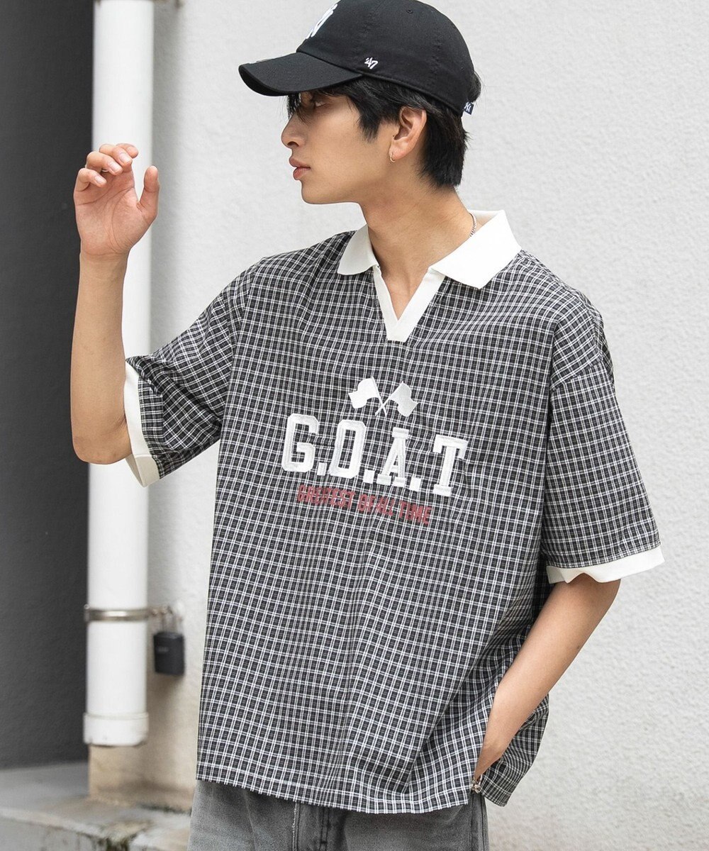 WEGO 【ユニセックス着用ITEM】チェックゲームシャツ 
