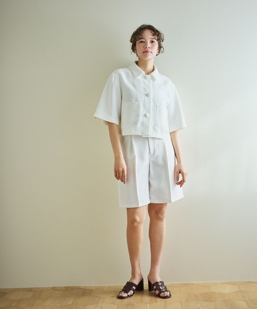 #Newans ストレートシルエットハーフパンツ 