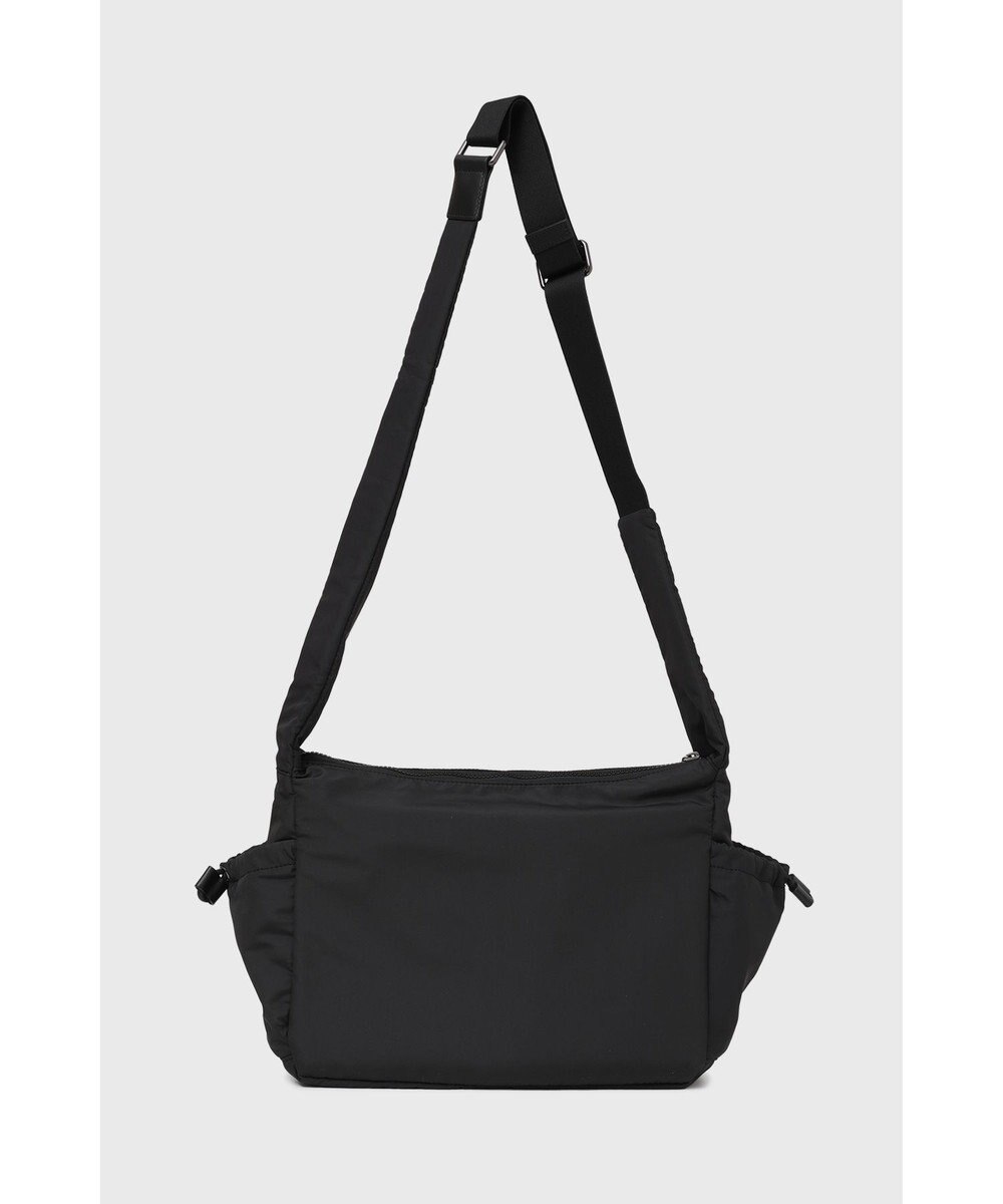 DAKS ナイロン×牛革 ハウスチェックディテール フラップショルダーバッグ 