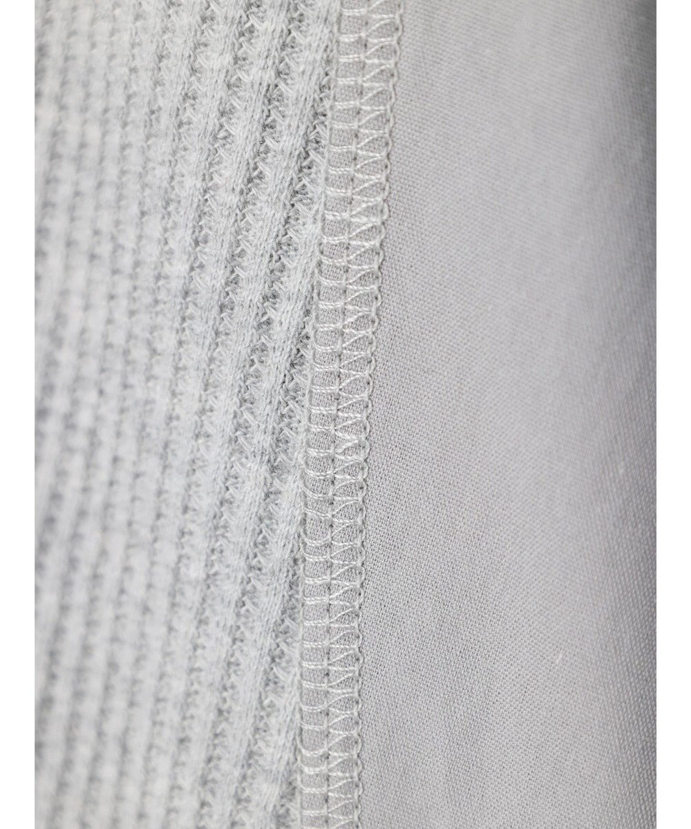 Green Parks ワッフル布帛ドッキングプルオーバー 