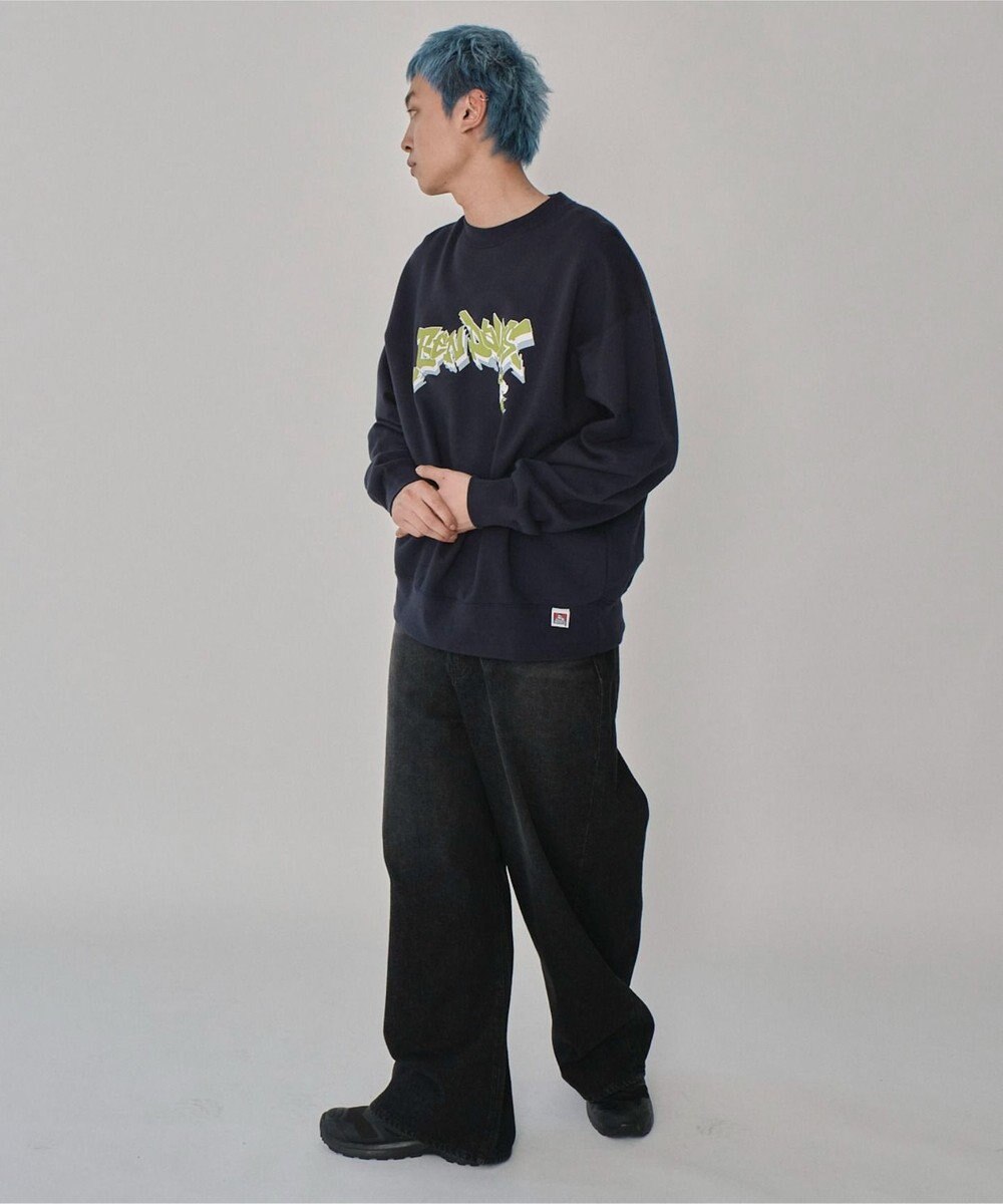 WEGO 【ユニセックス着用ITEM/MLサイズ展開】別注BENDAVISバブルロゴプルオーバー 