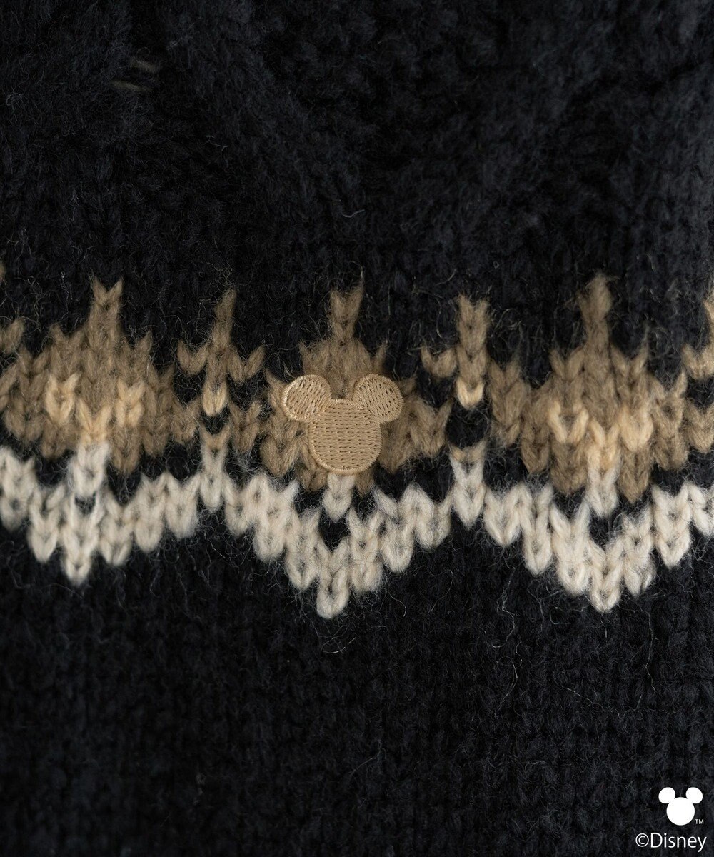 earth music&ecology 【予約】Disney/ミッキー刺繍ノルディックニットチュニック 