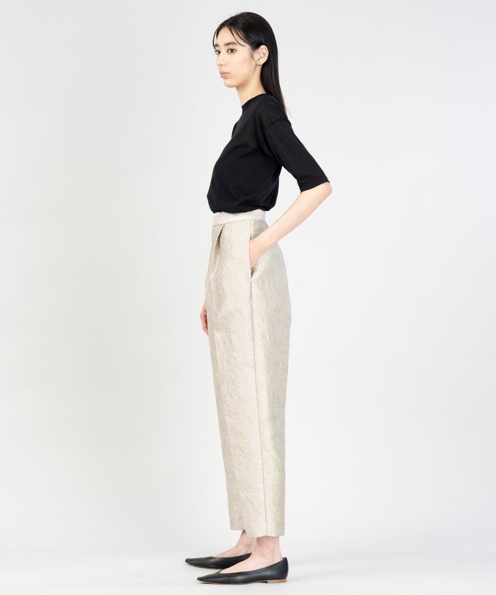 23区 【エステータ】シアーニット 5分袖ドレープ 