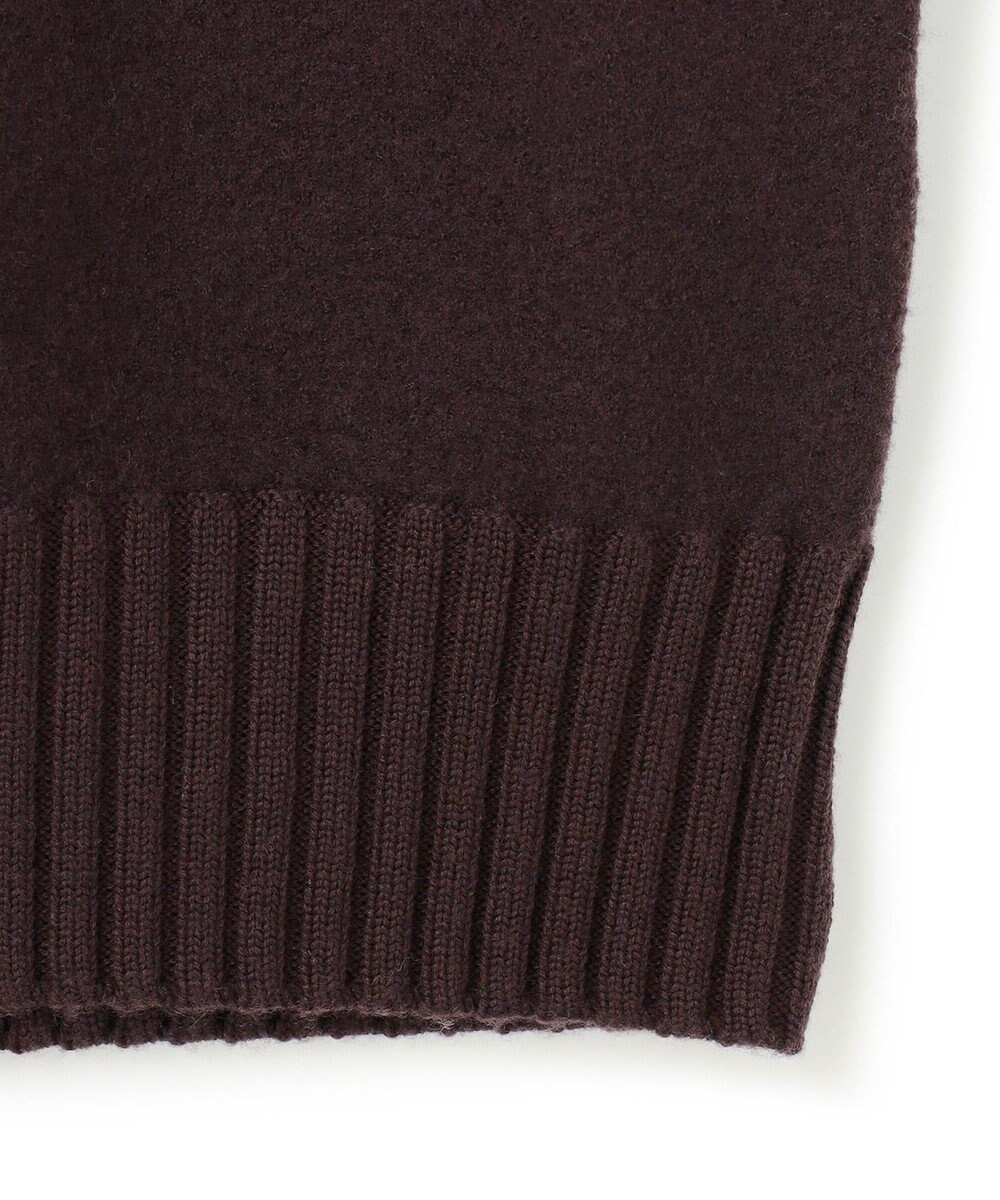 23区 L ボイルドウールコンビ ジップ タートルニット 