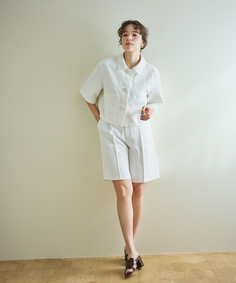 #Newans ストレートシルエットハーフパンツ 