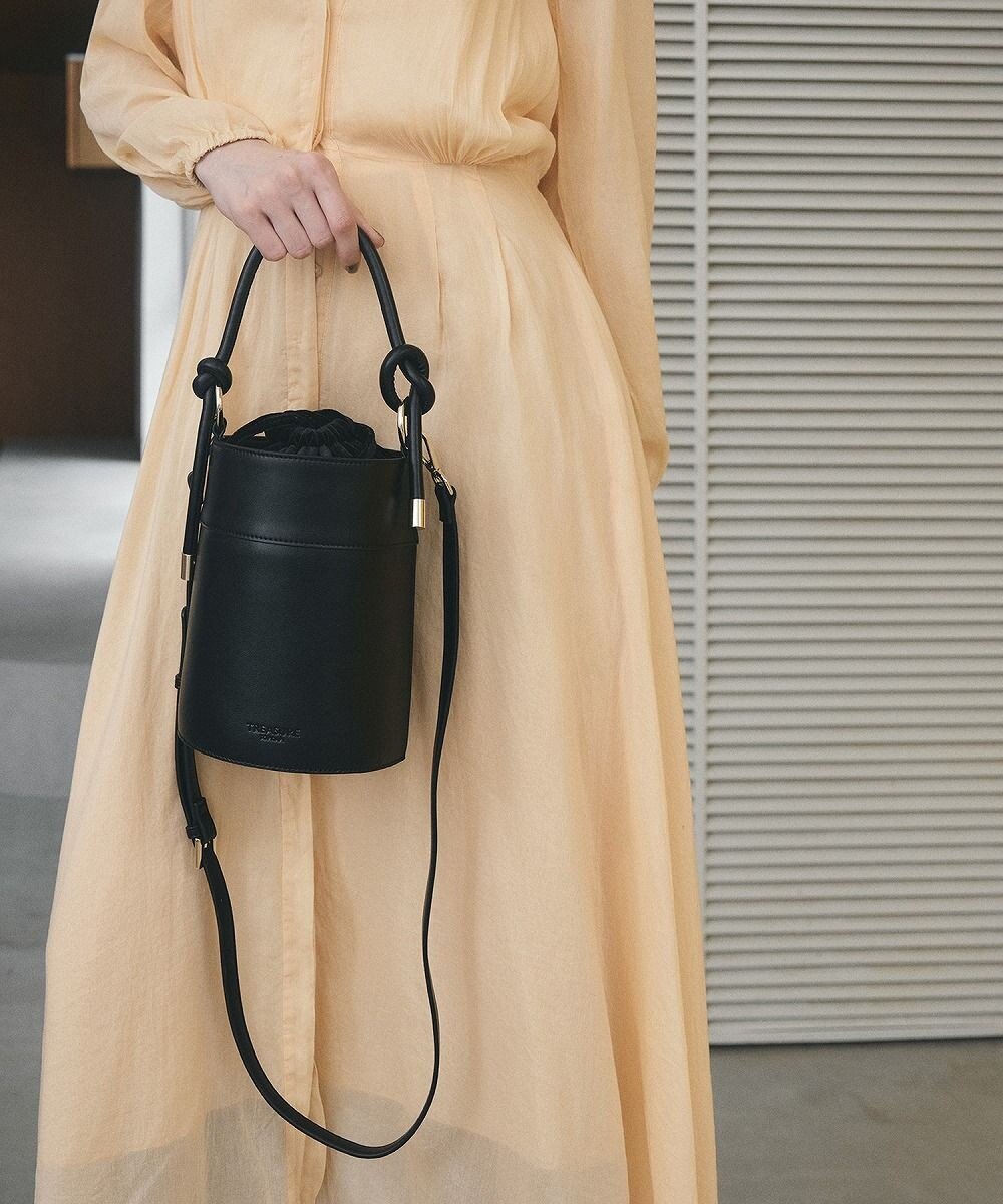 TOPKAPI 【TREASURE TOPKAPI】フェイクレザー バケツ 巾着 ショルダー バッグ 